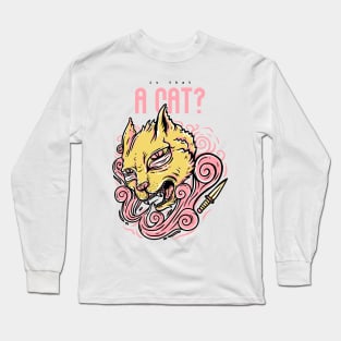 hold on is that a cat? Long Sleeve T-Shirt